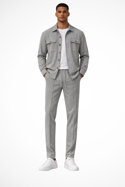 Tanner | Men's Clothing Overshirt and Straight Leg Trousers Set - Cotton 9