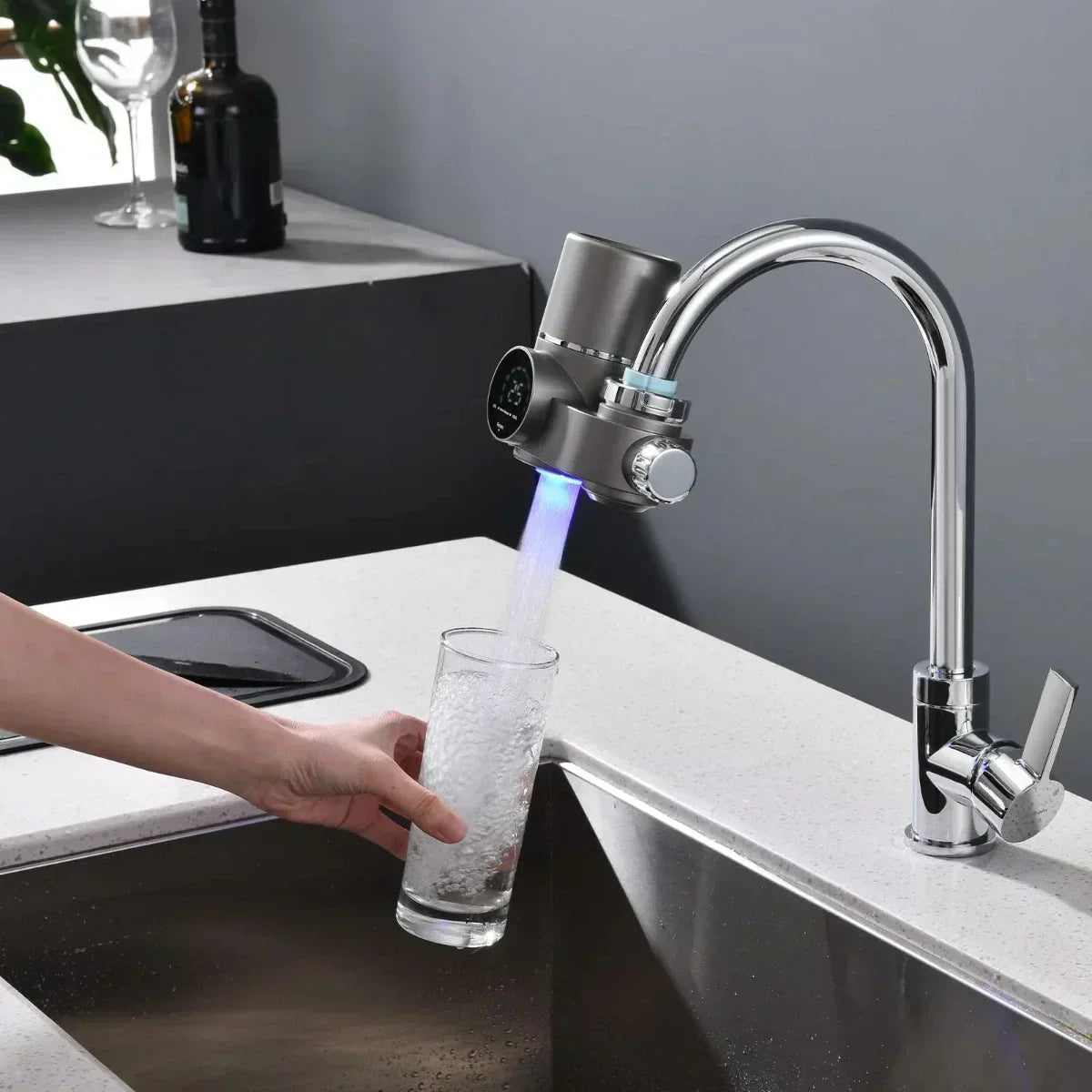 Tap Water Filter With LED Display | Dual Mode Attachment