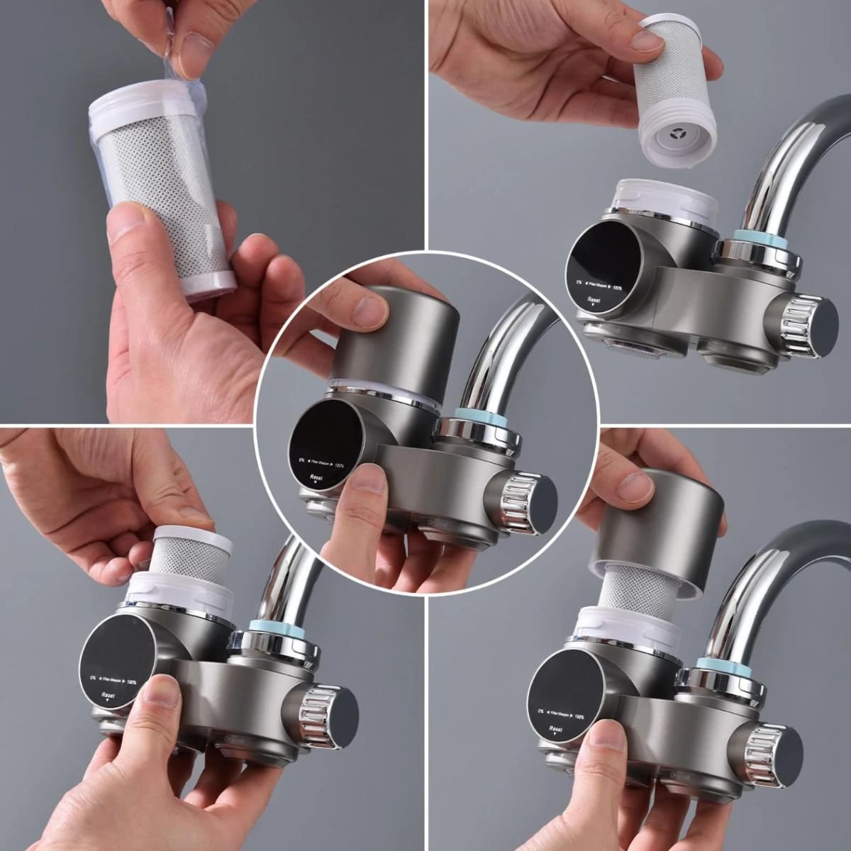 Tap Water Filter With LED Display | Dual Mode Attachment