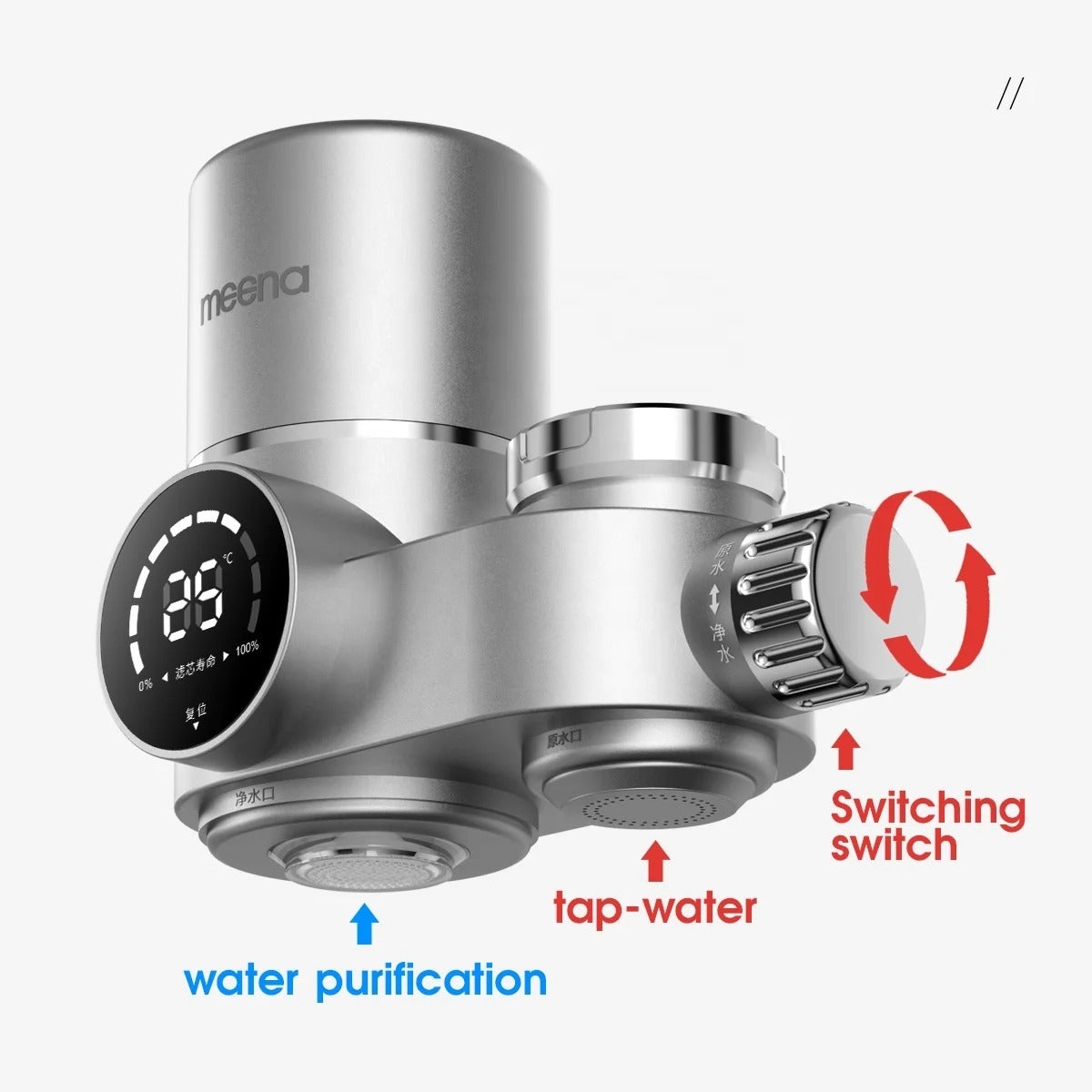 Tap Water Filter With LED Display | Dual Mode Attachment