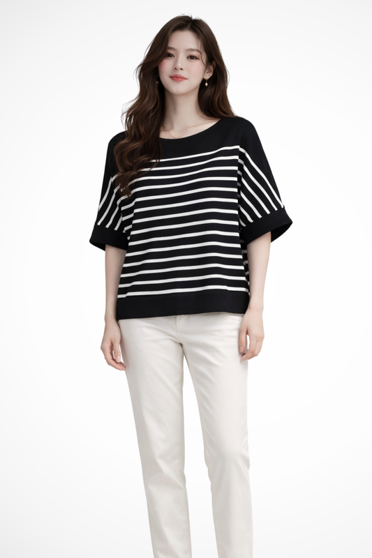 Tilda | Women's Shirt – Oversized Striped Design With Relaxed Fit 0