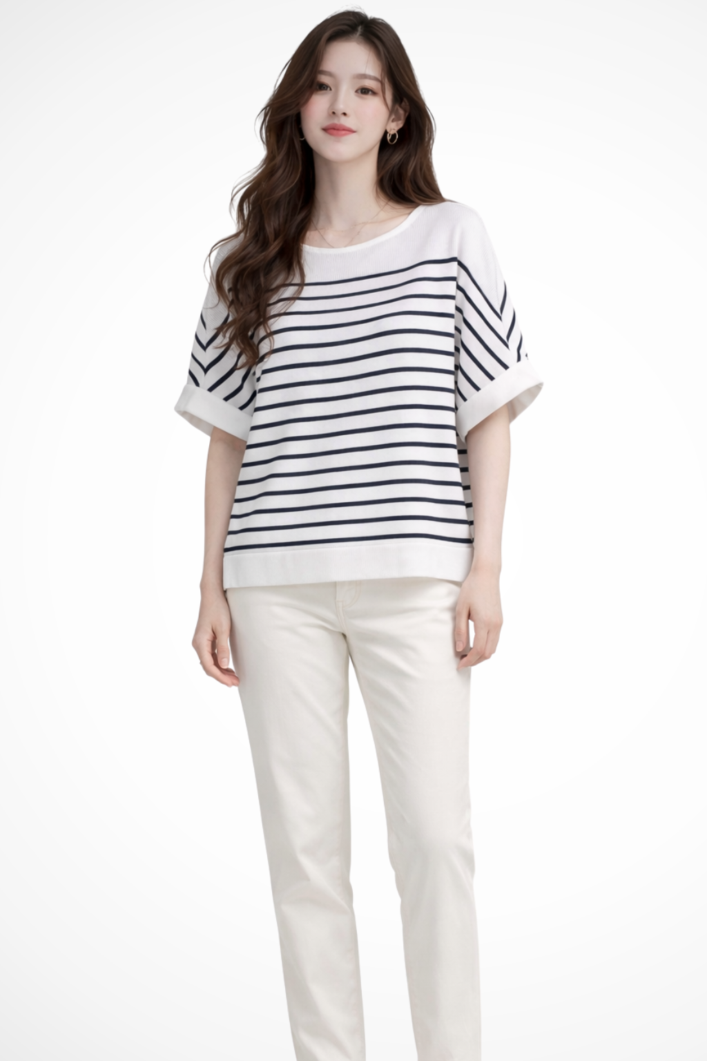 Tilda | Women's Shirt – Oversized Striped Design With Relaxed Fit 2