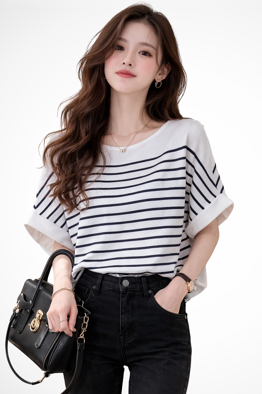 Tilda | Women's Shirt – Oversized Striped Design With Relaxed Fit 3