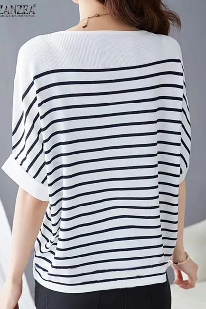 Tilda | Women's Shirt – Oversized Striped Design With Relaxed Fit 4