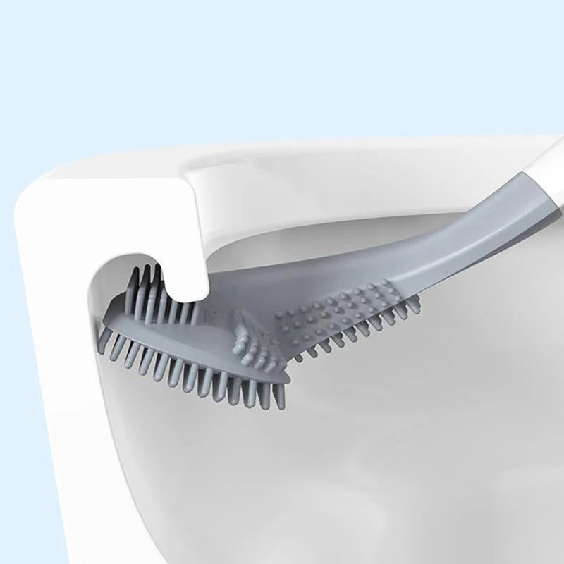 Toilet Brush | Curved Head for Deep Rim & Corner Cleaning
