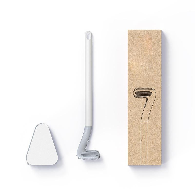 Toilet Brush | Curved Head for Deep Rim & Corner Cleaning