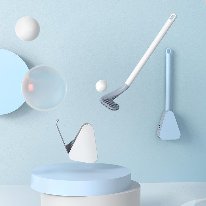 Toilet Brush | Curved Head for Deep Rim & Corner Cleaning