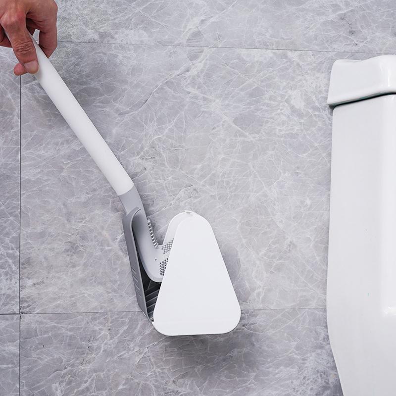 Toilet Brush | Curved Head for Deep Rim & Corner Cleaning