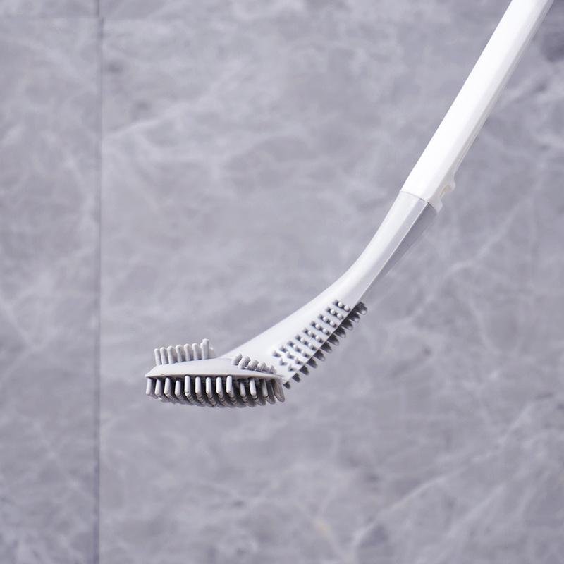 Toilet Brush | Curved Head for Deep Rim & Corner Cleaning