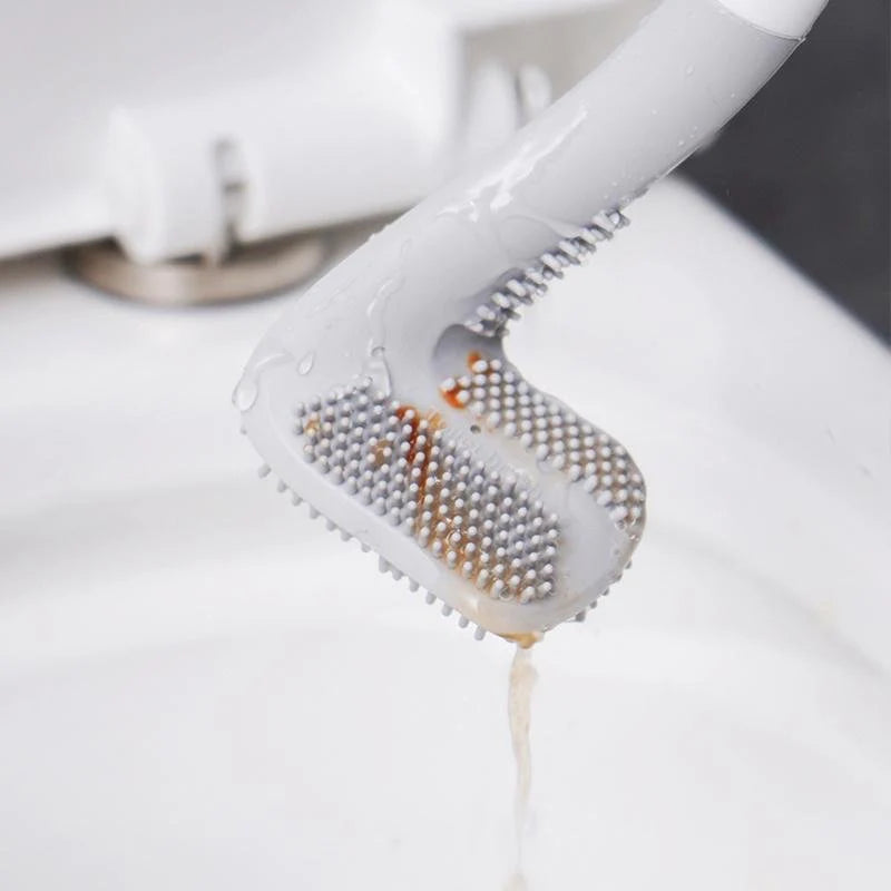Toilet Brush | Curved Head for Deep Rim & Corner Cleaning