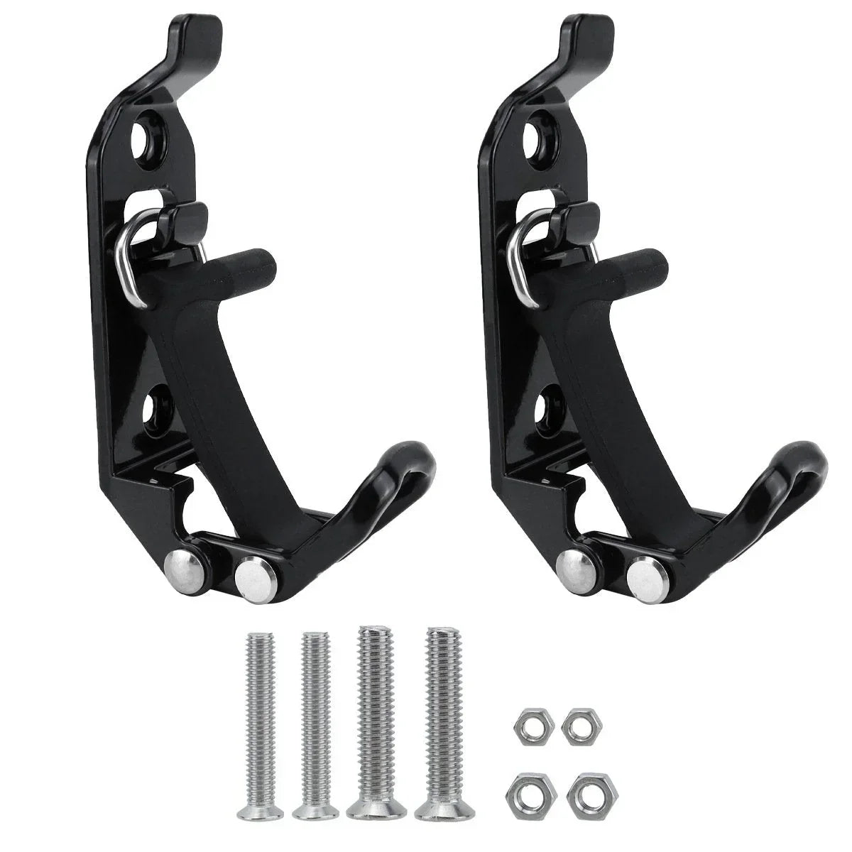 Tool Mounting Clamp Set Zinc Alloy | Fits Tools 0.67 to 1.57 Inch Diameter | Holds Up to 32 lbs Per Clamp, Rattle-Free