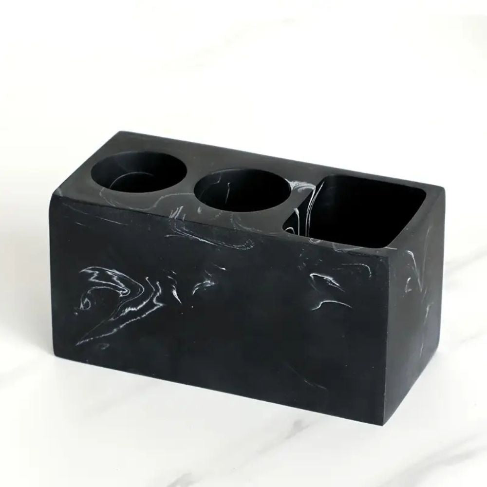 Toothbrush Holder - Durable Resin, Modern Design for Bathroom 0