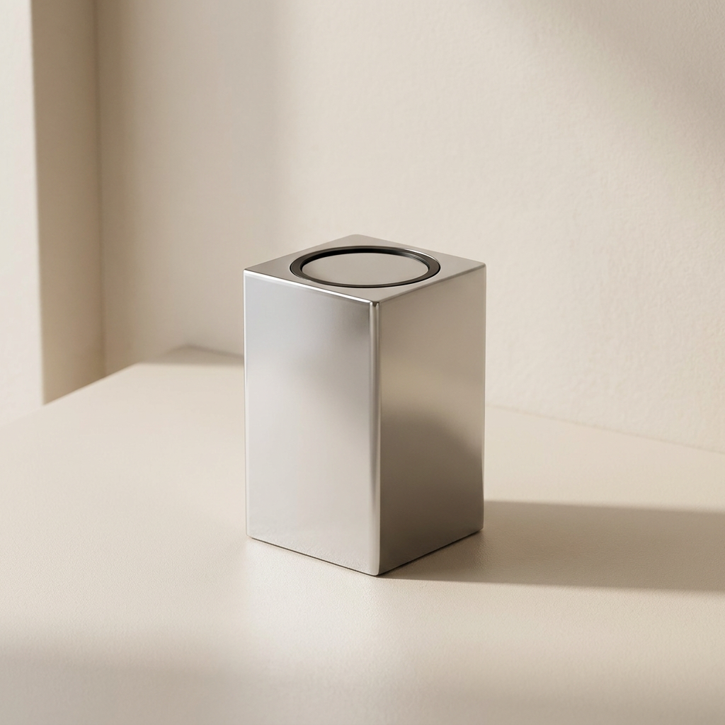 Toothpick Dispenser | Press Top In A Mirrored Square