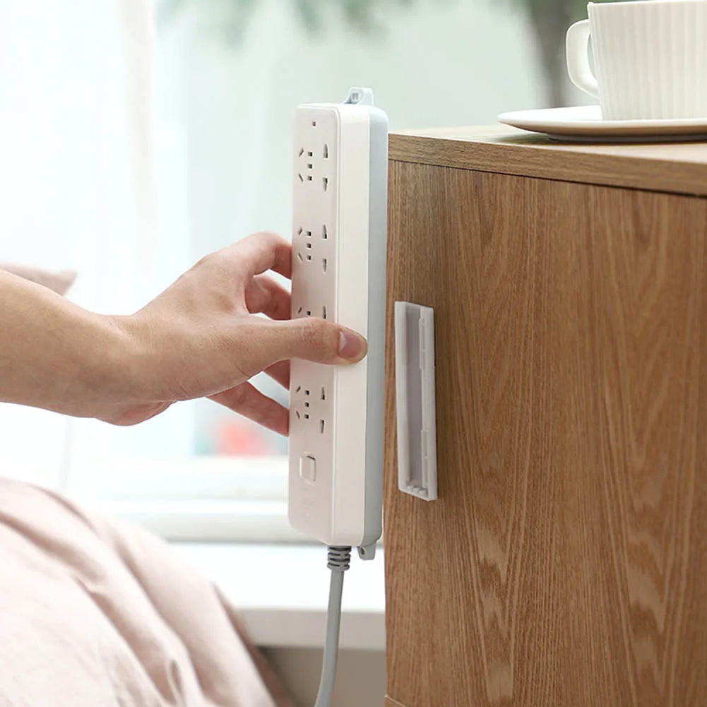 Traceless Socket Fixer | Adhesive Power Strip Holder Wall Mount Clip