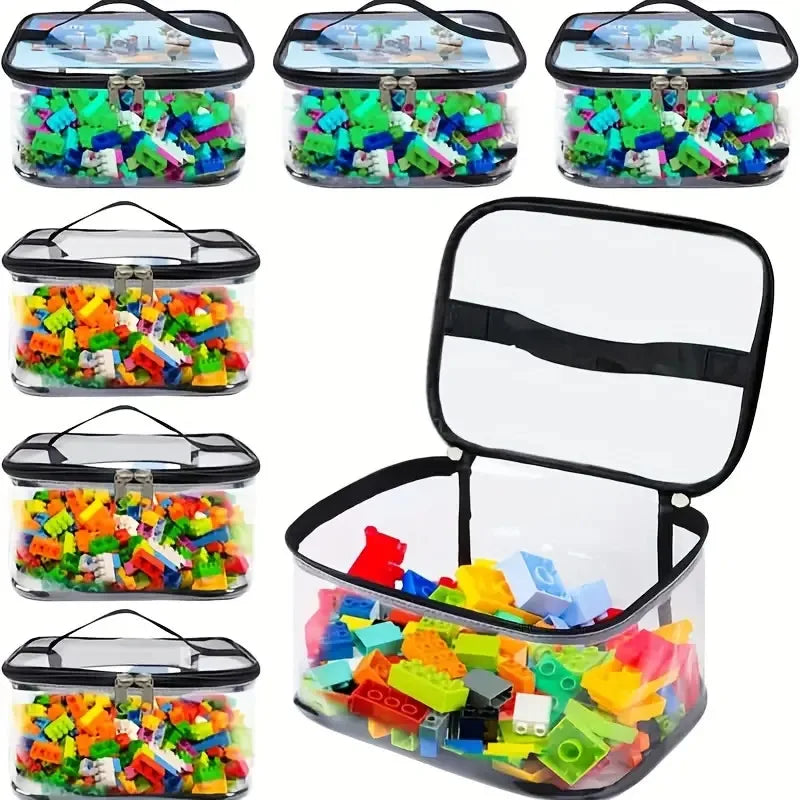 Transparent Mesh Toy Storage Bag | Large Capacity Organizer