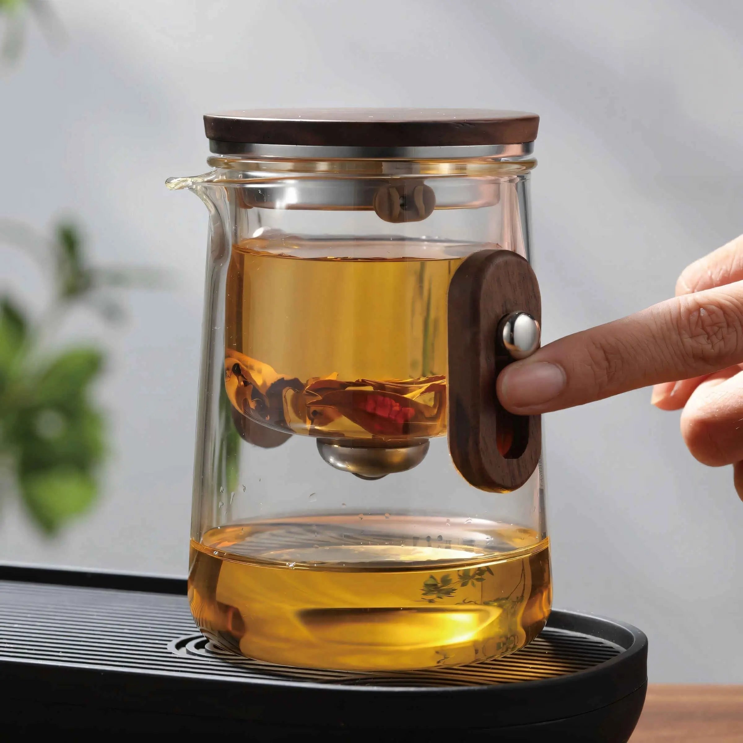 Travel Glass Tea Set with Cups | Compact Teapot With Infuser, Lightweight with Advanced Filtration for Camping & Outdoor Adventures 4