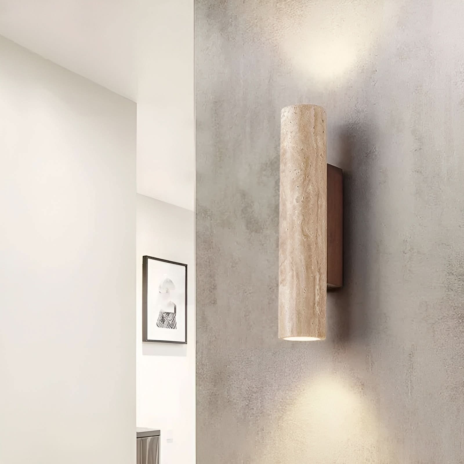 Travertine | LED Wall Light - Natural Stone Design for Modern Interiors