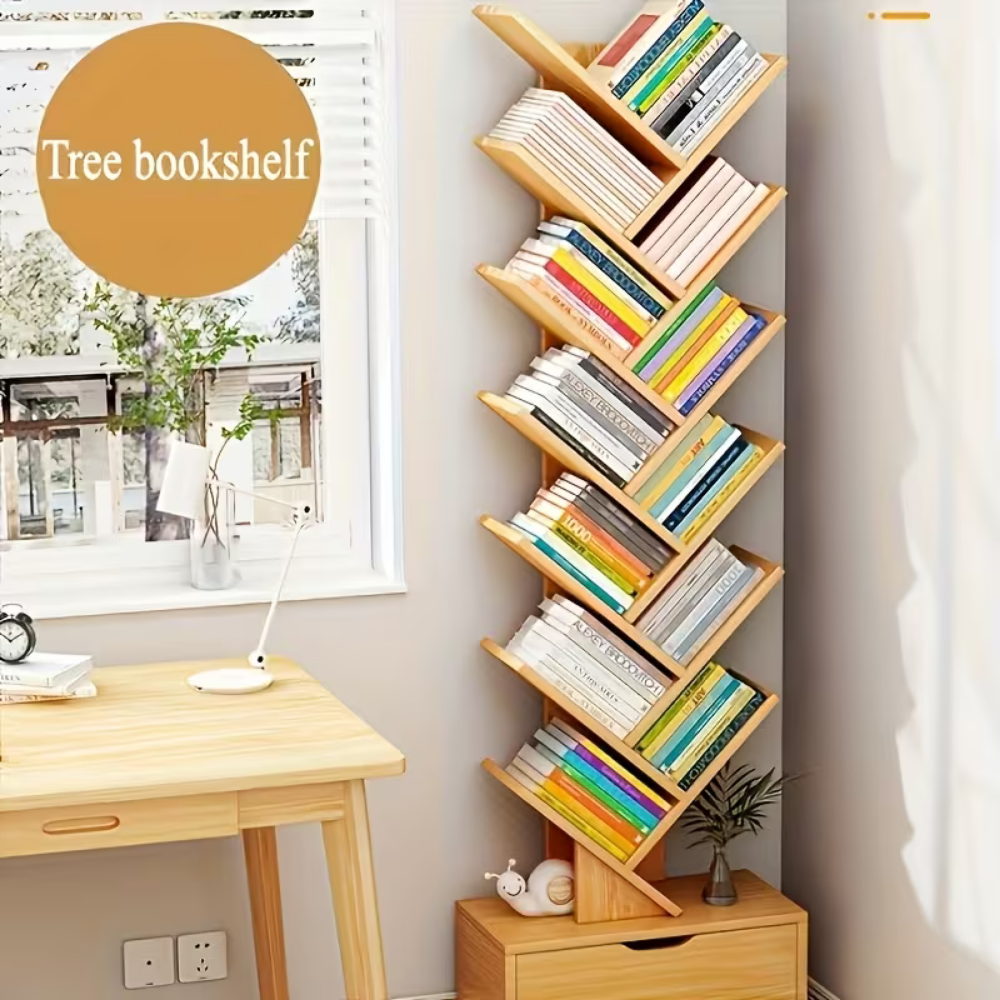 Treewood Corner Bookshelf 6