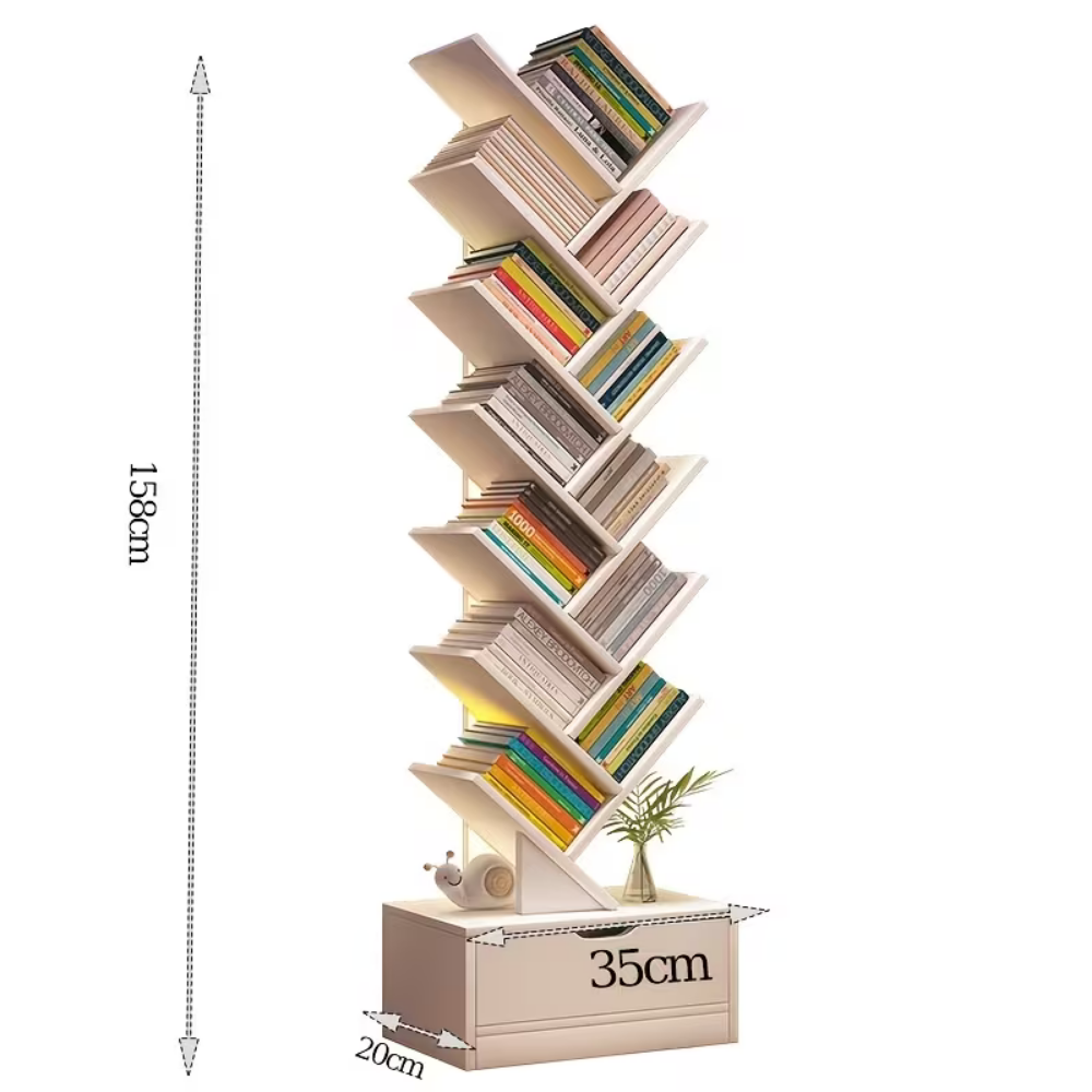 Treewood Corner Bookshelf 7