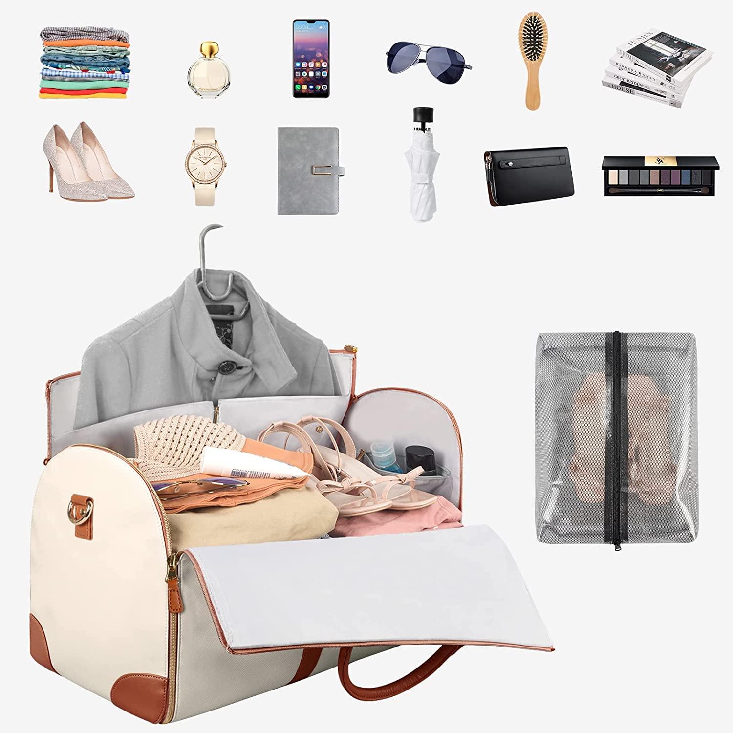 Trevano | Foldable PU Leather Storage Bag with Zipper Closure – Spacious Design for Suits