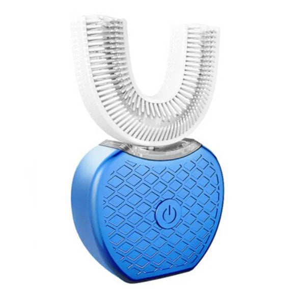 U-Shaped Automatic Toothbrush | 360 Degree Silicone Bristles, 4 Modes | Nano Blue Light Whitening, Wireless Charging