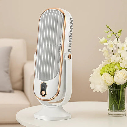 USB Desk Fan – Portable 360° Swivel Design with High-Velocity Airflow