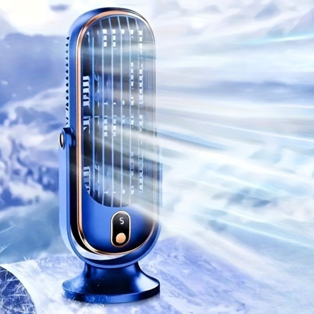 USB Desk Fan – Portable 360° Swivel Design with High-Velocity Airflow
