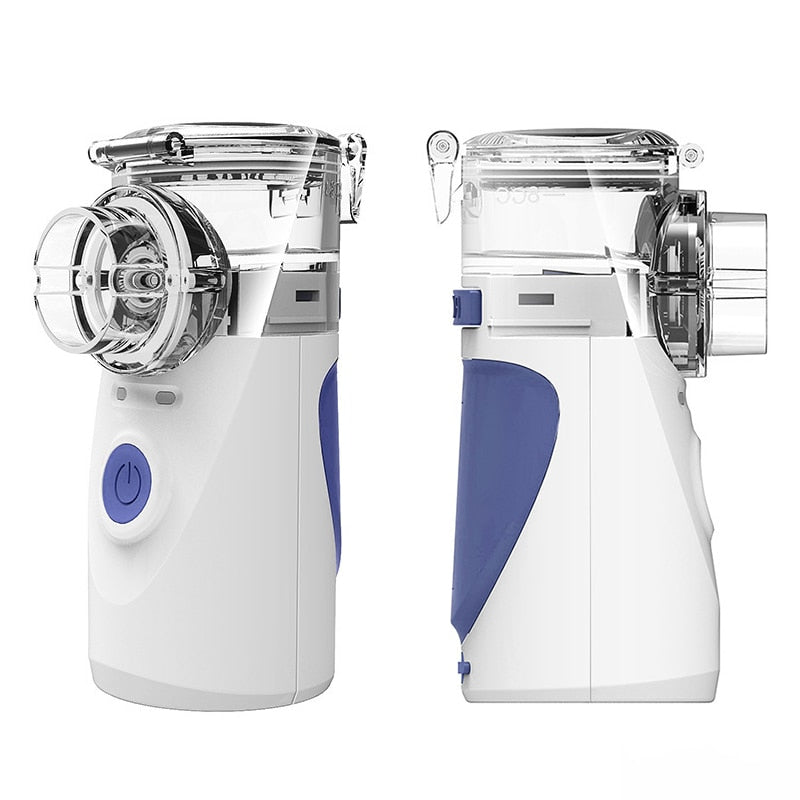 Portable Ultrasonic Nebulizer | Adjustable Airflow, 0.5-5 Micron Mist | USB Rechargeable, 25 ml Tank, Adult & Child Masks 7