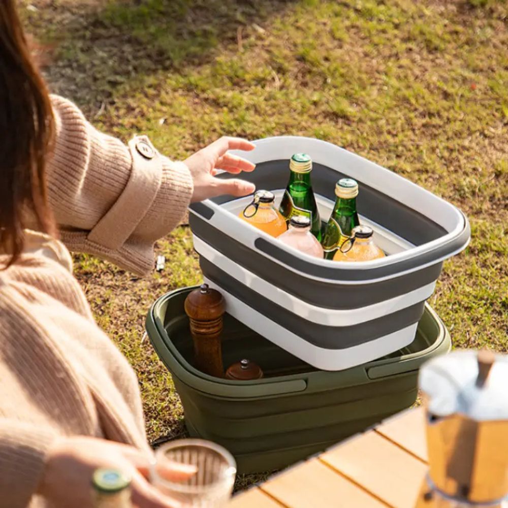 Ultra Flex | Storage Basket – Collapsible Plastic Design for Camping