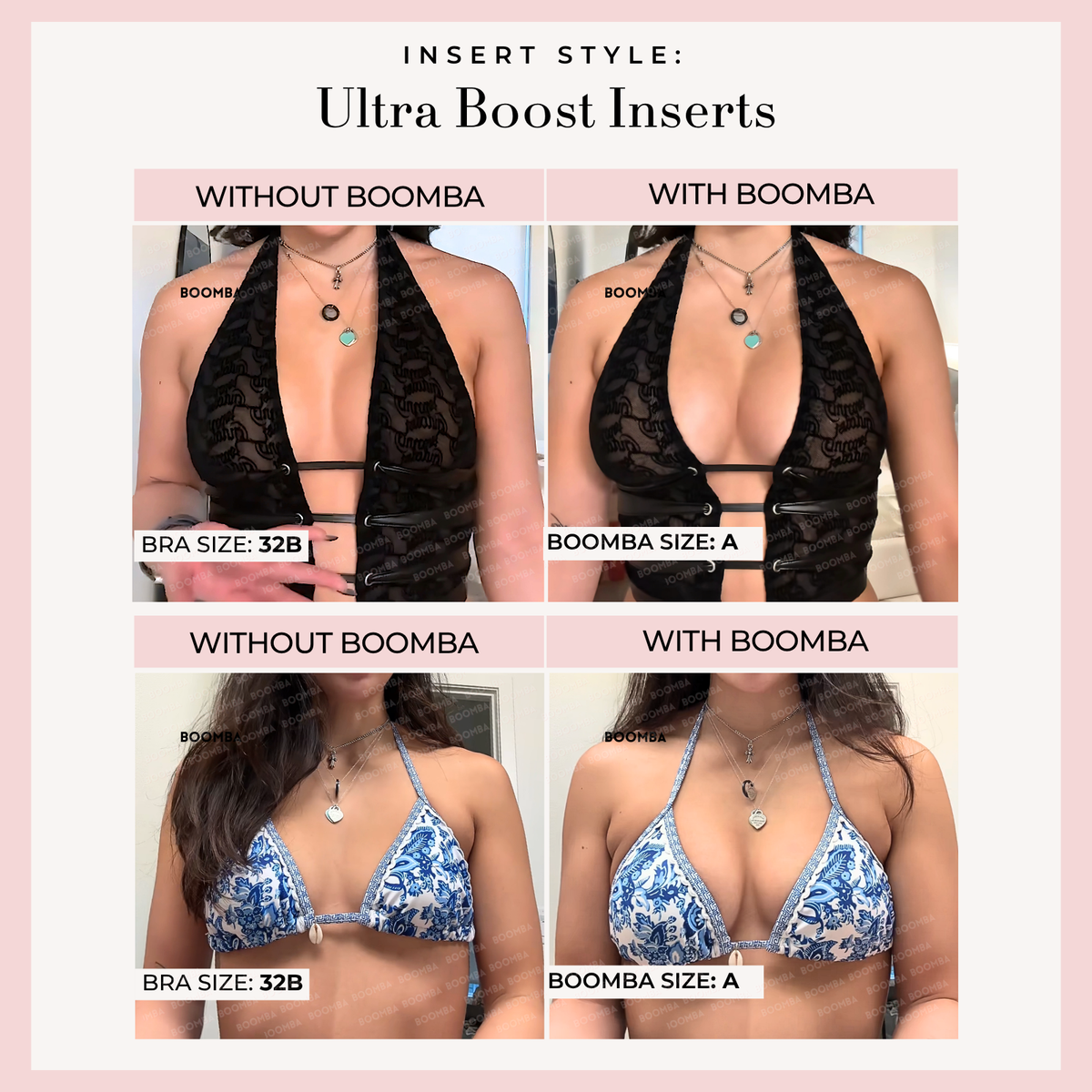 Women's Breast Enhancer Inserts | Instant Cup Boost & No-Sew Wear 27