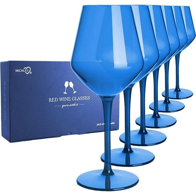 Unbreakable Wine Glass Set Plastic | Crystal-Clear Finish, Dishwasher Safe | Ideal for Outdoor Parties and Travel