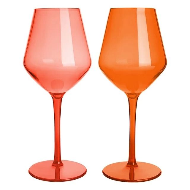 Unbreakable Wine Glass Set Plastic | Crystal-Clear Finish, Dishwasher Safe | Ideal for Outdoor Parties and Travel