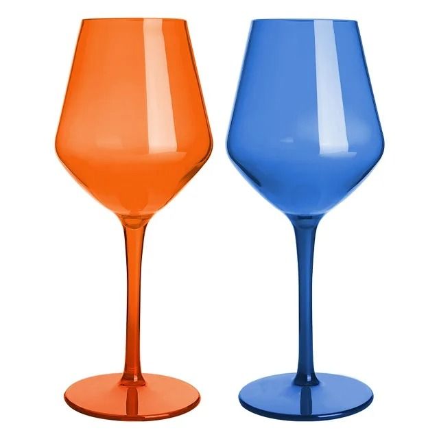 Unbreakable Wine Glass Set Plastic | Crystal-Clear Finish, Dishwasher Safe | Ideal for Outdoor Parties and Travel