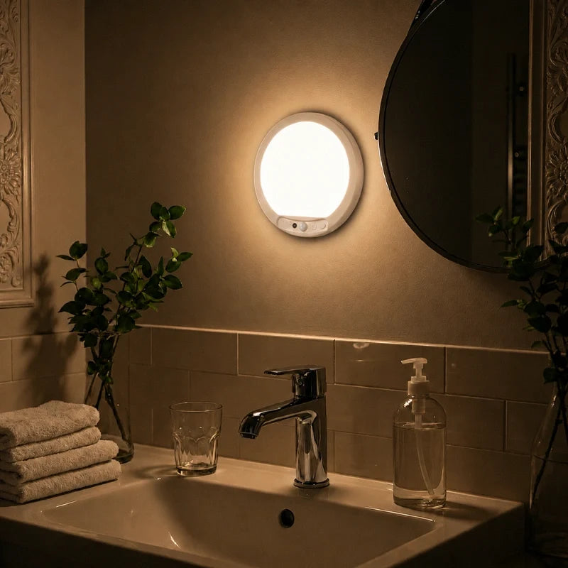 Motion Sensor Ceiling Light | Wireless Magnetic Install | Rechargeable 8000mAh Battery Up to 6 Months Sensor Mode 5