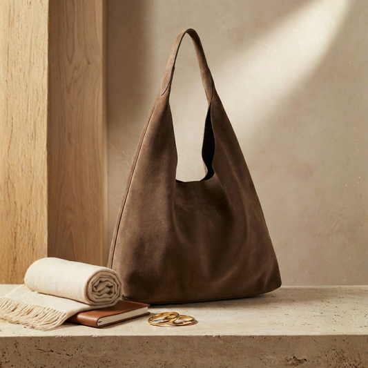 Elegant Suede | Shoulder Bag For Women - Adjustable Strap Design