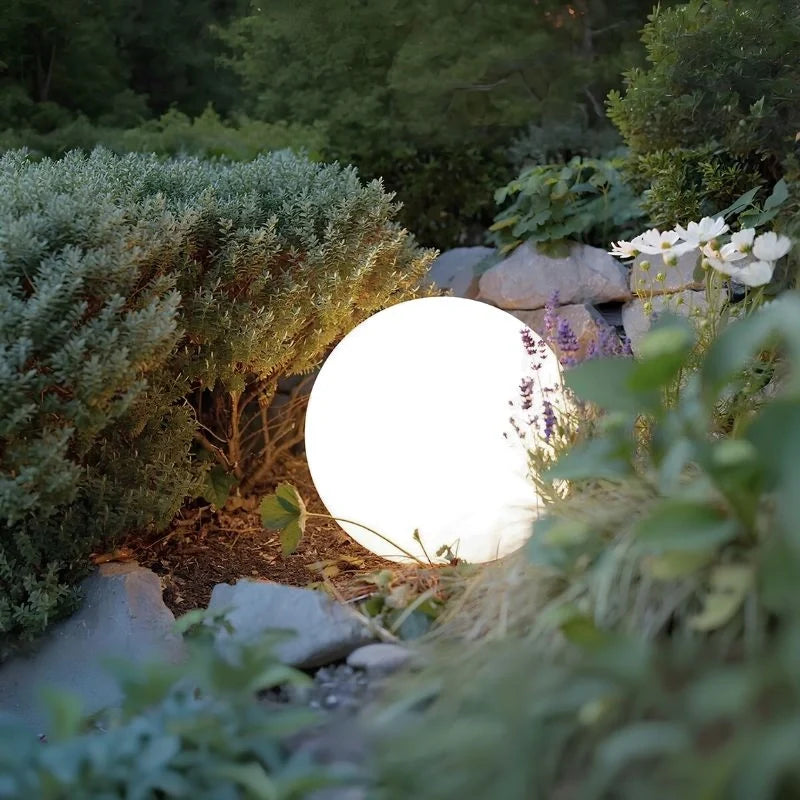 Spherical LED Garden Light 12 to 25 cm | 16-Colour Remote Control, USB Rechargeable | Weather-Resistant, Solar Powered Option 12