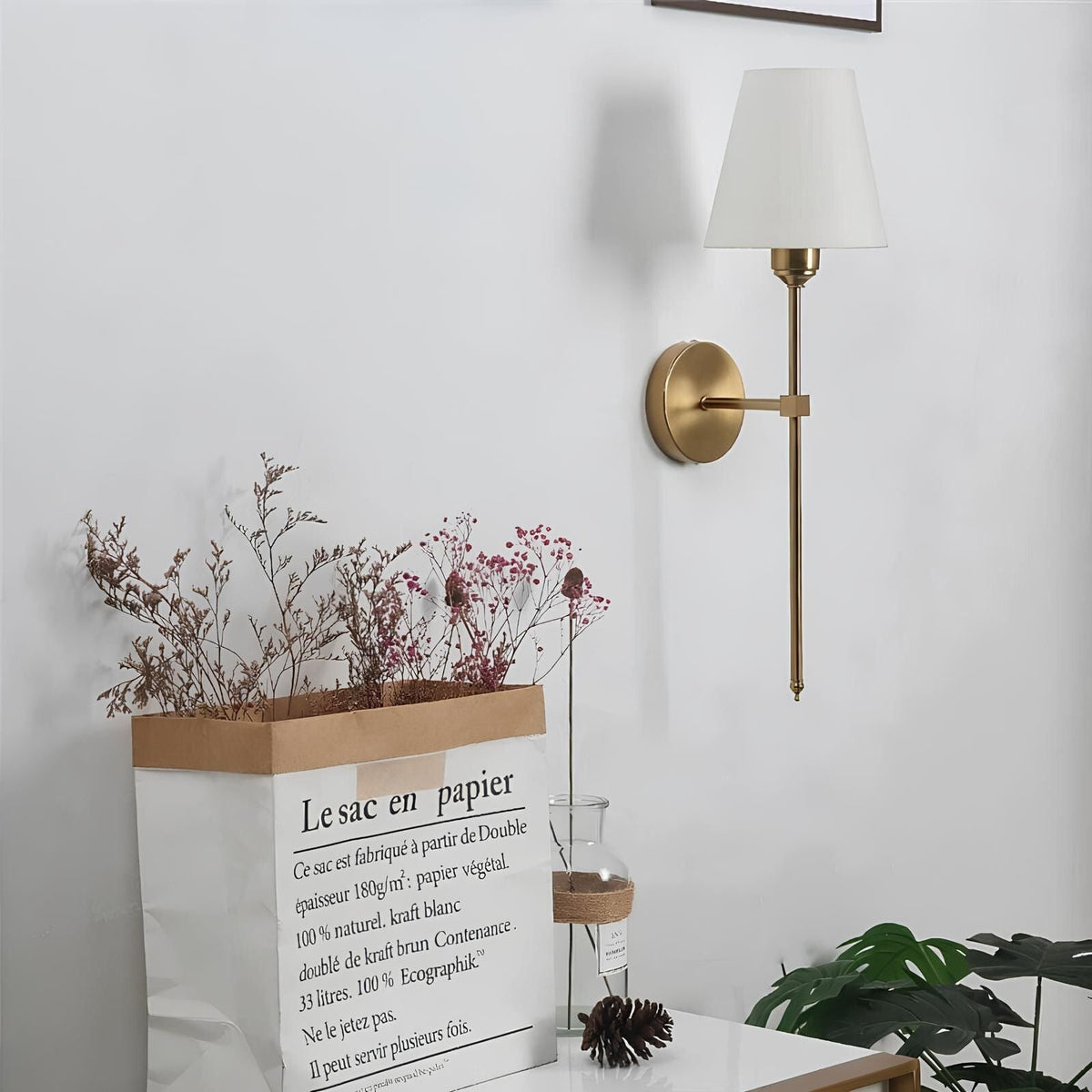Cordless LED Wall Light Metal 61 x 11.8 cm | Gold or Black, Square or Round | No-Wire Fitting, 16-Colour Remote Dimming 3