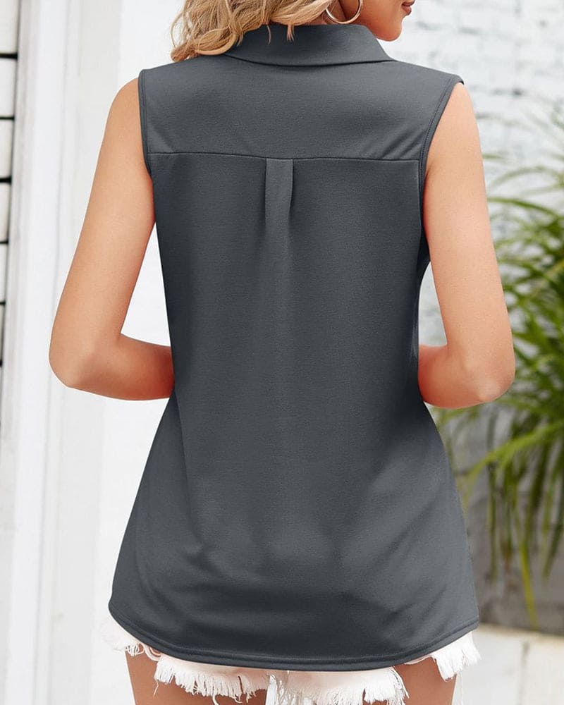 Valori | Women's Blouse – Lightweight Sleeveless Summer Top 8