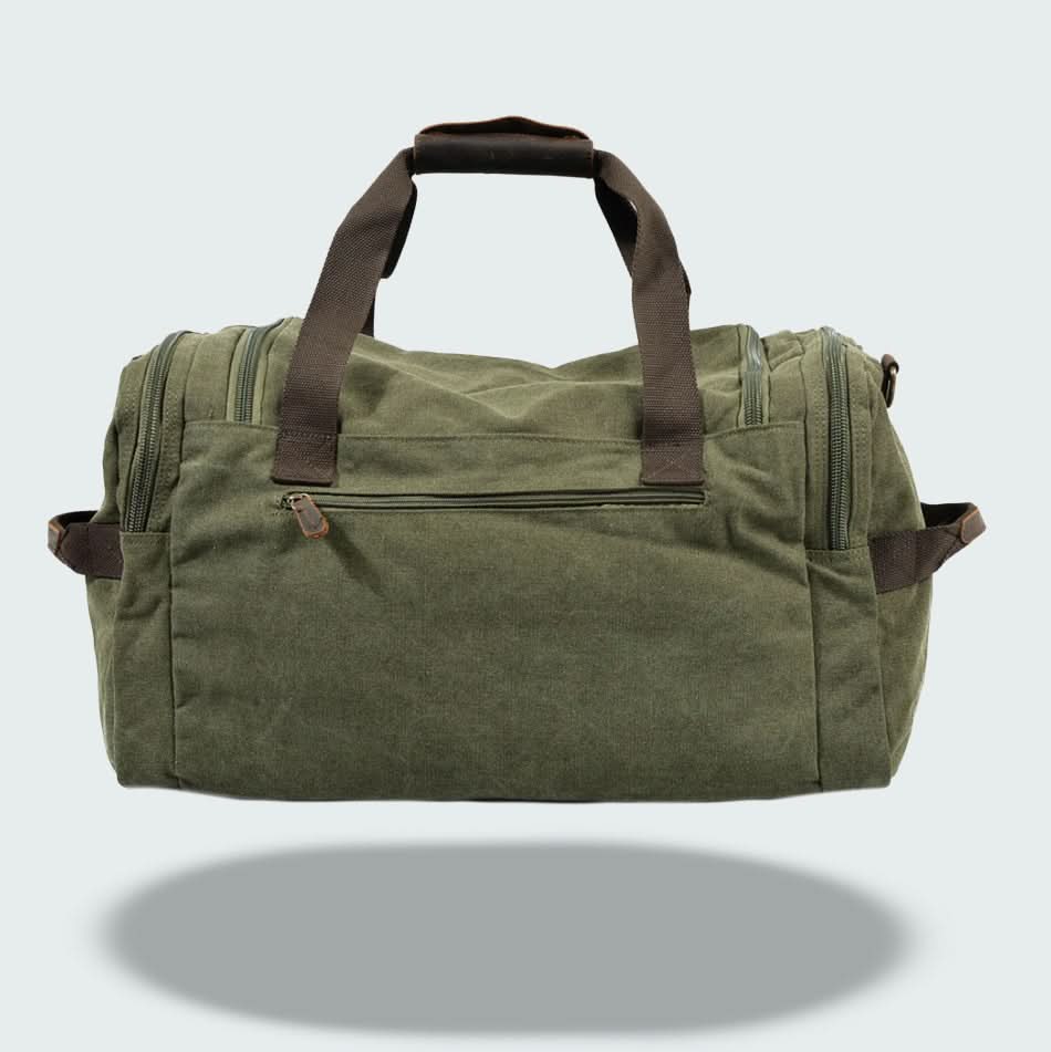 Vanguard | Leather Duffle Bag - Durable Waxed Canvas with 36.5L Capacity