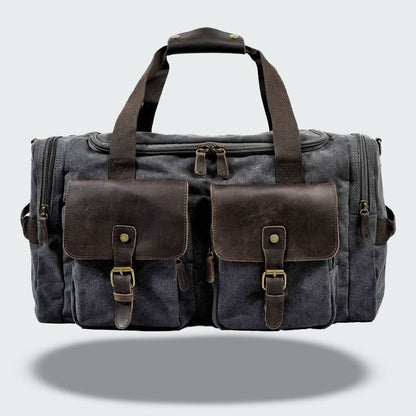 Vanguard | Leather Duffle Bag - Durable Waxed Canvas with 36.5L Capacity 9
