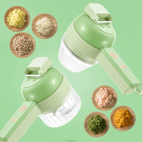 Vegetable Slicer | 4-in-1 Electric Cordless Food Chopper Design