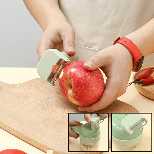 Vegetable Slicer | 4-in-1 Electric Cordless Food Chopper Design
