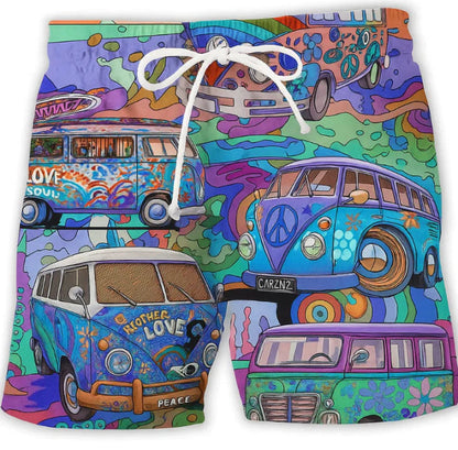 VibrantWave | Men's Swim Trunks – Quick-Dry Fabric With Graphic Print 6
