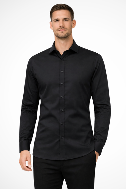 Victor | Men's Dress Shirt – Slim Fit Long Sleeve Casual Style 2