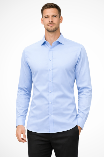 Victor | Men's Dress Shirt – Slim Fit Long Sleeve Casual Style 4