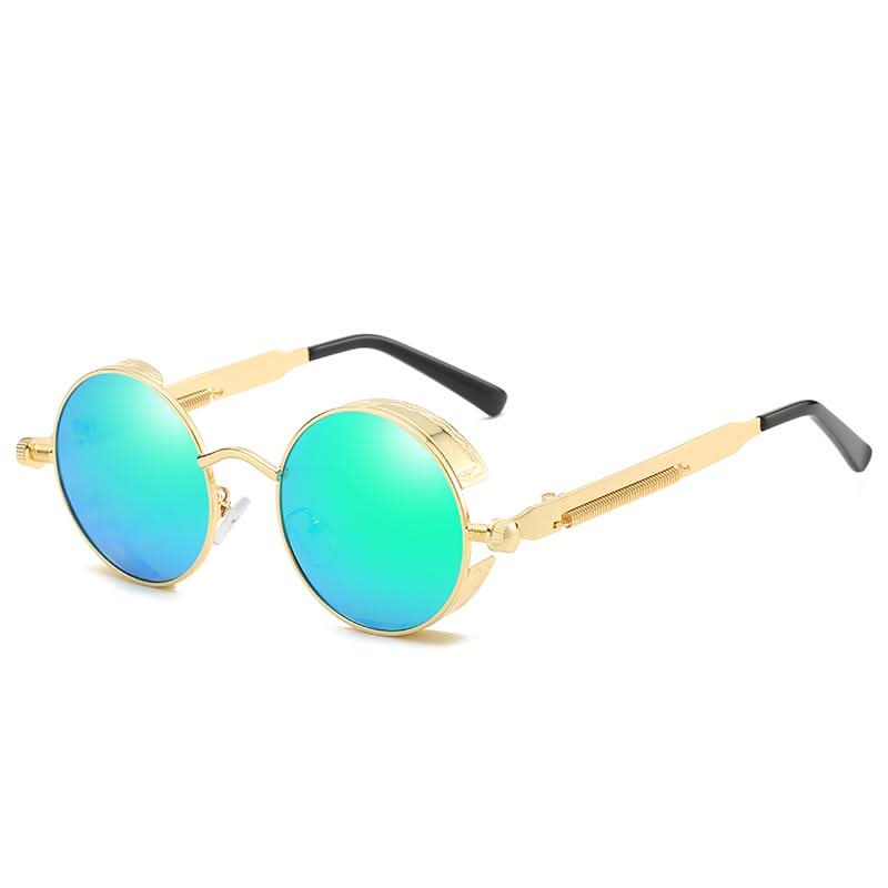 VintageCharm | Round Steampunk Sunglasses with Polarized Lenses - UV400 Protection 11