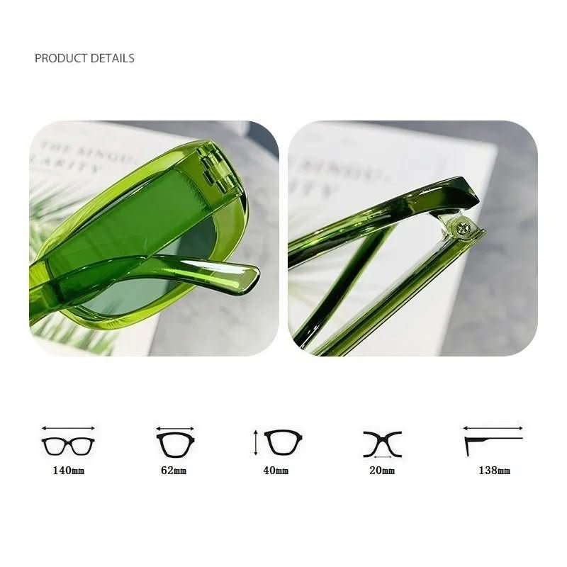 VintageShade | Rectangular Sunglasses With UV400 Protection - Lightweight Frame