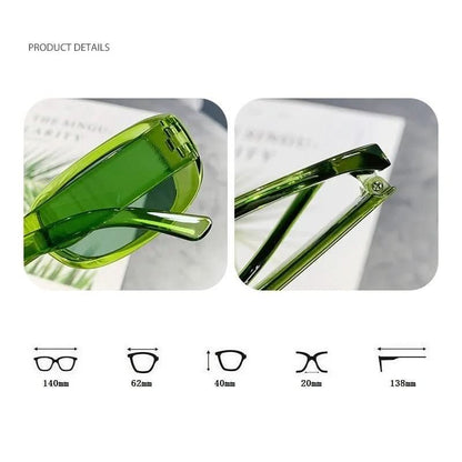 VintageShade | Rectangular Sunglasses With UV400 Protection - Lightweight Frame 4