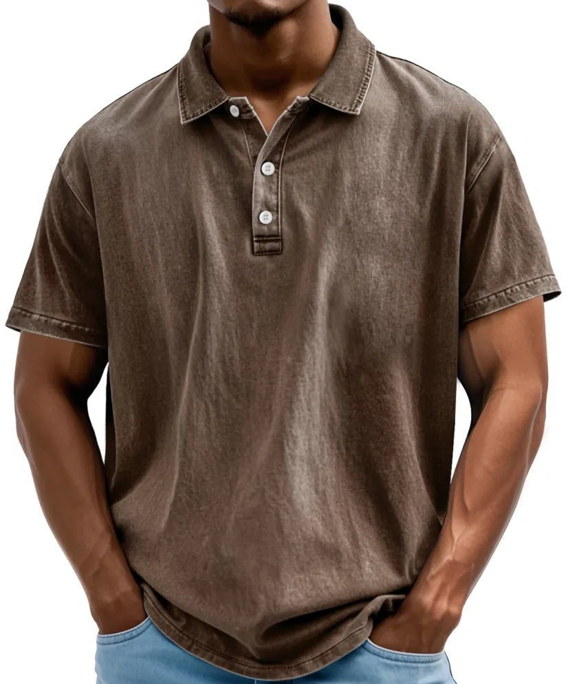 VintageWear | Men's Polo Shirt – Washed Vintage Finish, Relaxed Fit 2