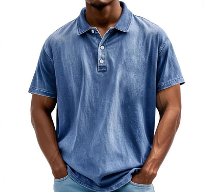 VintageWear | Men's Polo Shirt – Washed Vintage Finish, Relaxed Fit 3